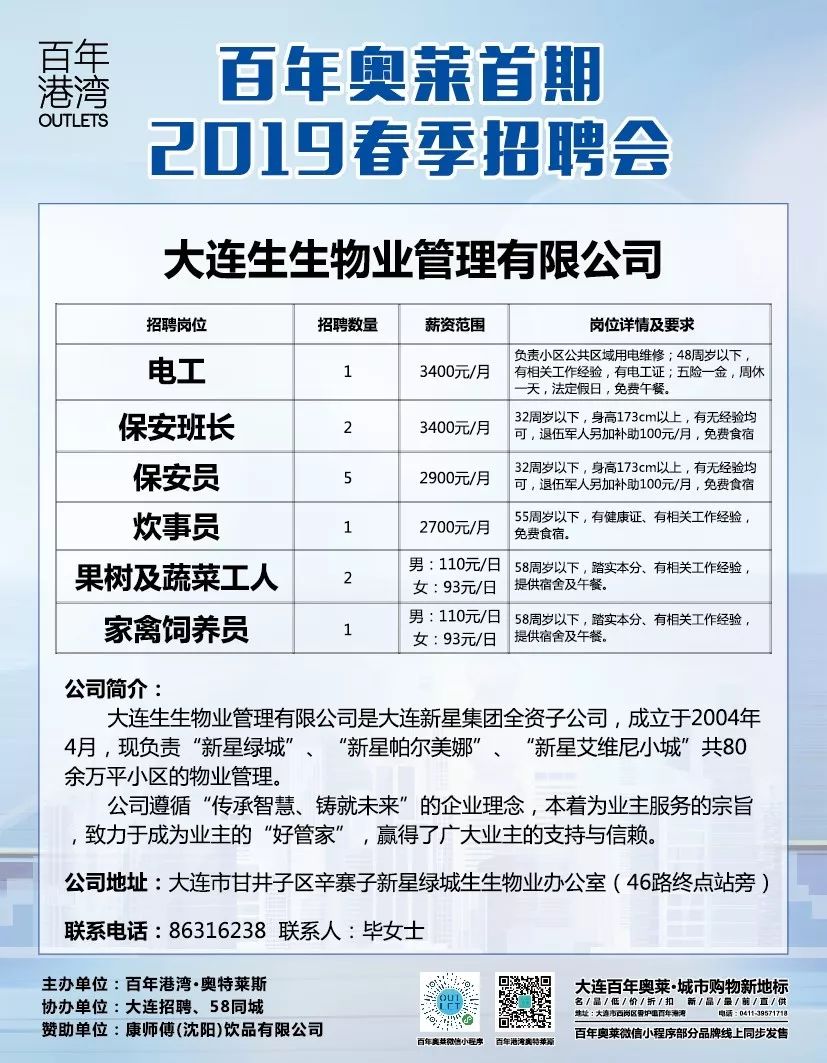 大连最新招聘信息概览