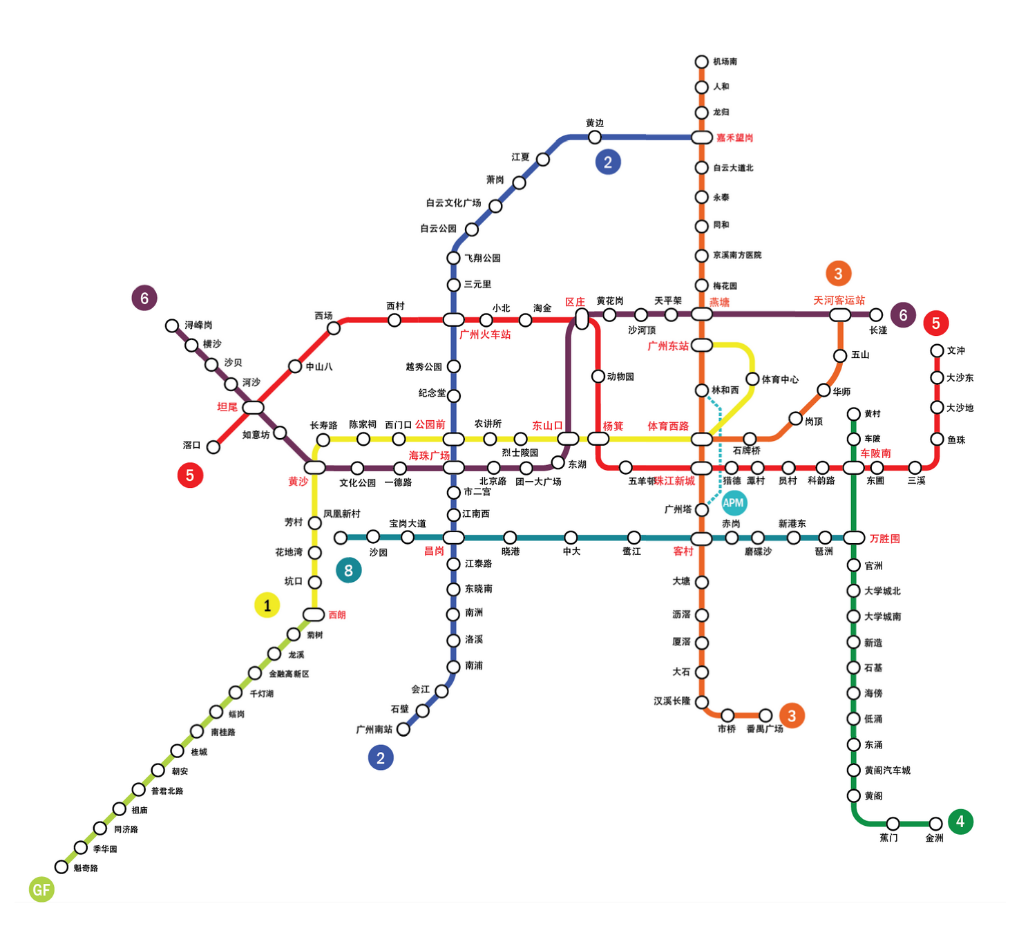 广州地铁最新线路图,整体讲解规划_7DM19.40.38