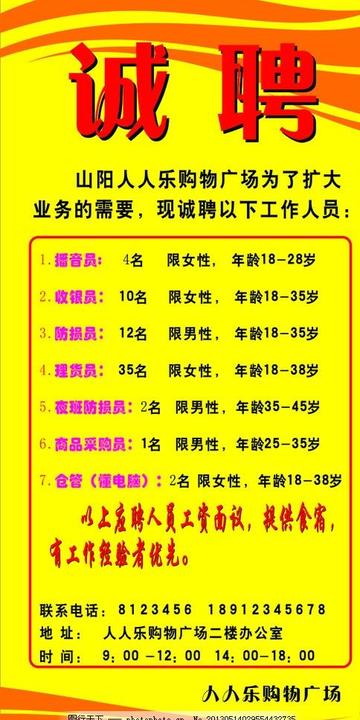 南阳超市招聘最新信息,综合计划评估说明_1440p61.17.63