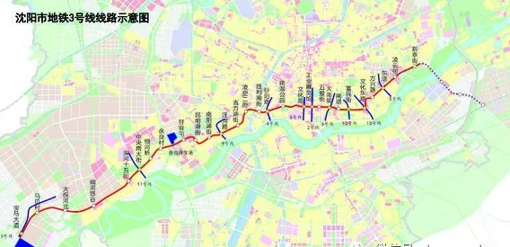 沈阳地铁6号线最新线路图